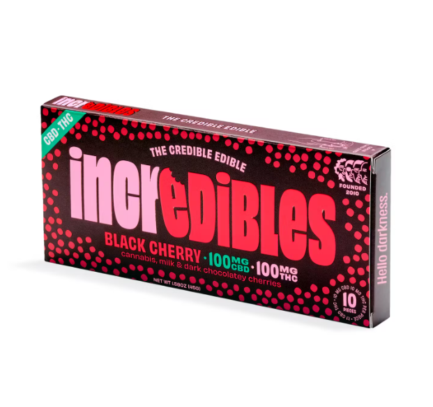 Incredibles Black Cherry Chocolate CBD Bar